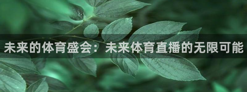 未来的体育盛会：未来体育直播的无限可能