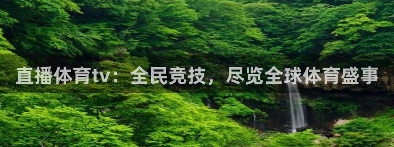 直播体育tv：全民竞技，尽览全球体育盛事