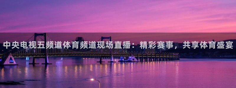 中央电视五频道体育频道现场直播：精彩赛事，共享体育盛宴