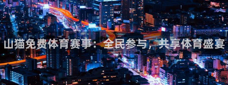 山猫免费体育赛事：全民参与，共享体育盛宴